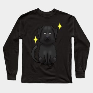 Black curly coated retriever dog Long Sleeve T-Shirt